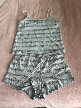 Calvin Klein  Logo Cami & Shorts Pajama Set Size M